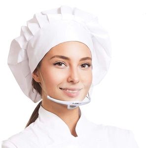 Food prep face masks clear open Face chin mouth mask shield set new